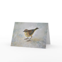 Yellow Warbler Bird Art Nature Note Card