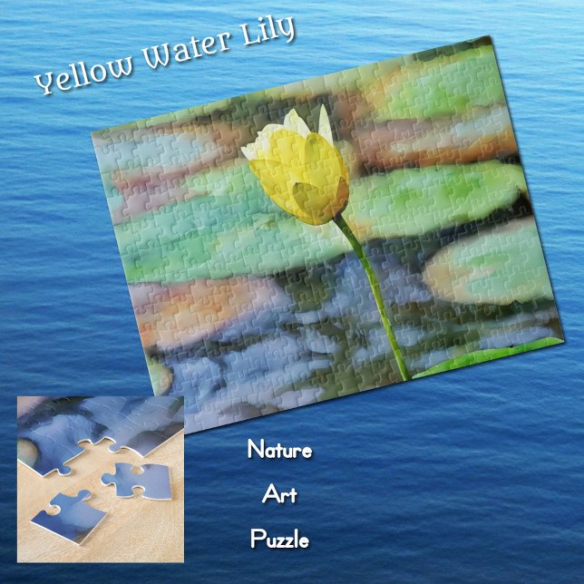 Yellow Water Lily Nature Art Puzzle (Creator Uploaded)