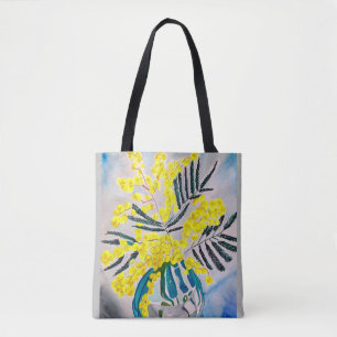 Yellow Wattle Australian native flower Tote Bag