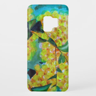 Yellow Wattle native Australian flower art Case-Mate Samsung Galaxy S9 Case