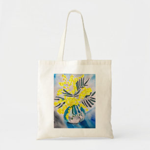 Yellow Wattle native Australian flower art Tote Bag