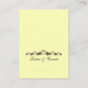 Yellow Wedding Place Card