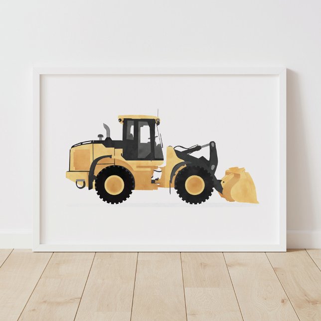 Yellow Wheel Loader Construction Vehicle Decor (Creator Uploaded)