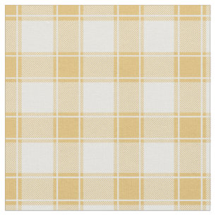Yellow & White Buffalo Plaid Fabric