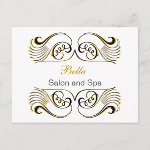 yellow white Chic Business Thank You Cards