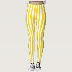Yellow White Colours Modern Template Elegant Leggings