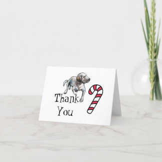 Yellow White Labrador Retriever Thank You Card