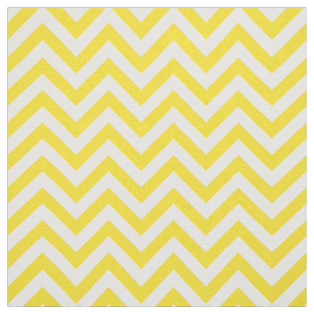 Yellow White LG Chevron ZigZag Pattern 12I Fabric (Swatch)