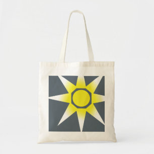 Yellow White Magic Sun Product Tote Bag