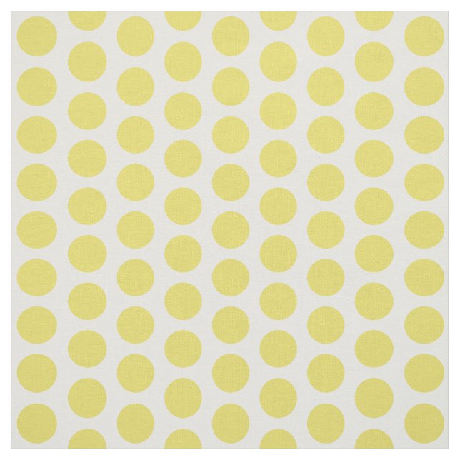 Yellow White Mini Polka Dots Fabric (Swatch)