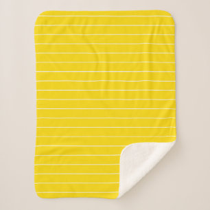 Yellow White Stripe Template Trend Colours Elegant Sherpa Blanket