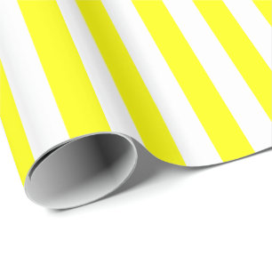 Yellow/White Stripe Wrapping Paper