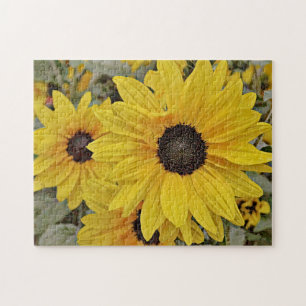 Yellow Wild Sunflowers Puzzle