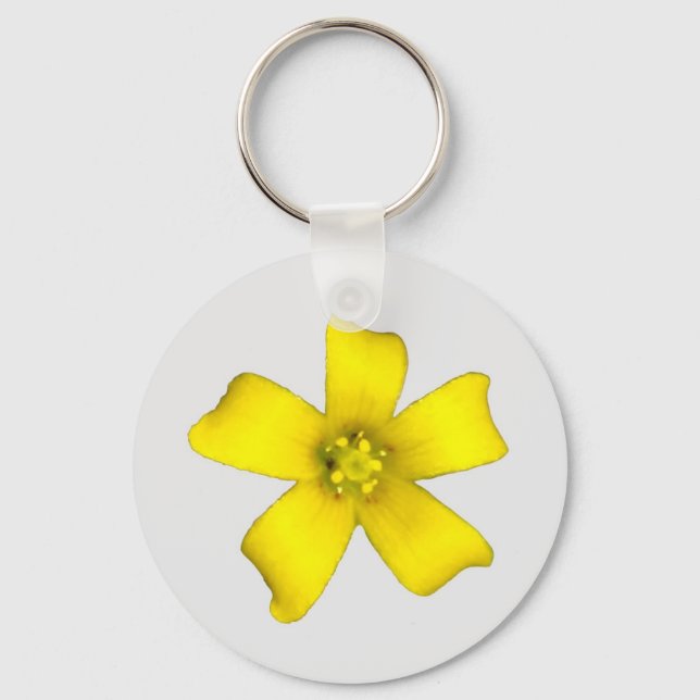 Yellow Wildflower Keychain (Front)