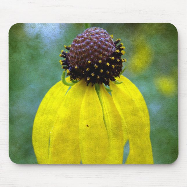 Yellow Wildflower Mouse Pad (Front)