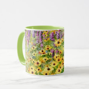 Yellow Wildflowers Floral Flower Art Mug Cup