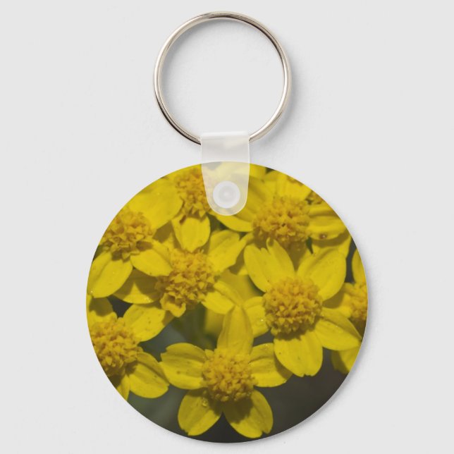 Yellow Wildflowers Key Ring (Front)
