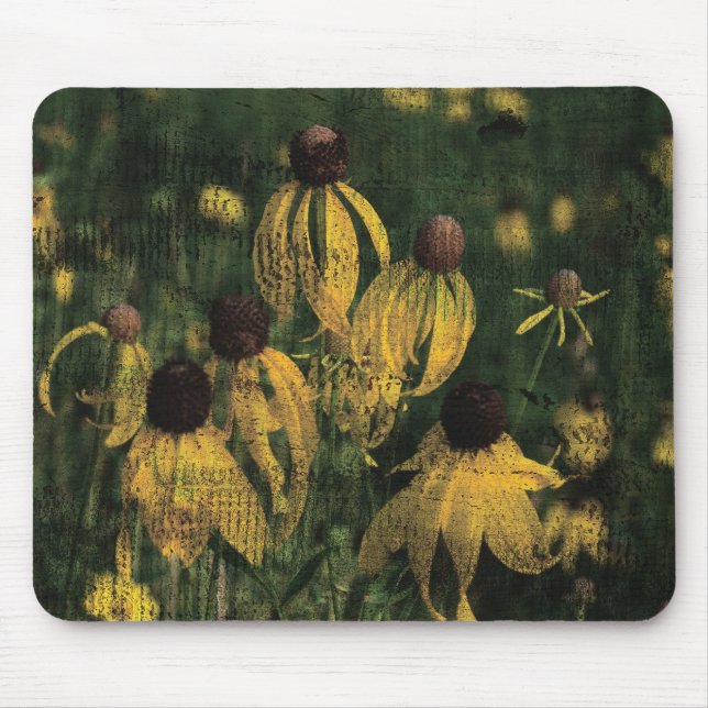 Yellow Wildflowers Mouse Pad (Front)