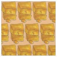 Yellow Wisconsin Cheddar Cheese Cheeses Fabric
