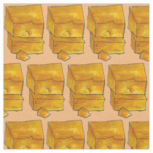 Yellow Wisconsin Cheddar Cheese Cheeses Fabric