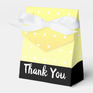 Yellow With Black Favour Box