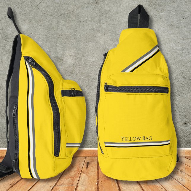 Yellow with Stripes Sling Bag (Creator Uploaded)