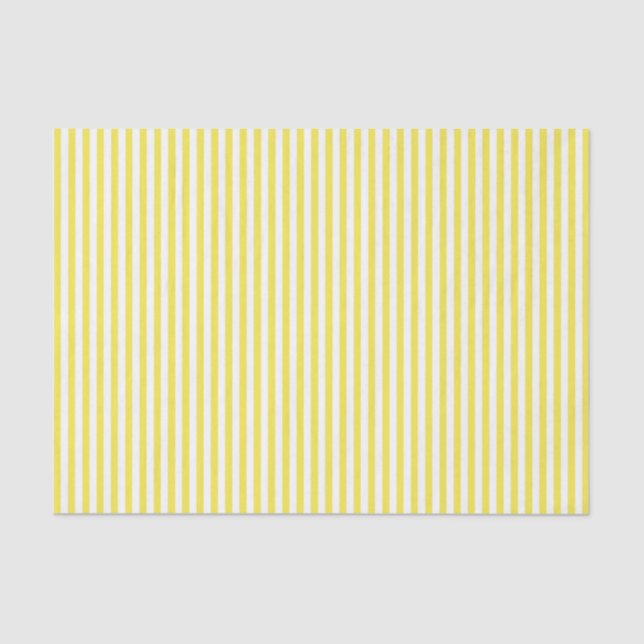 Yellow with White Striped Tissue Paper (Front)