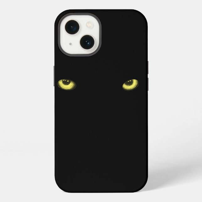 Yellow Wolf Eyes iPhone Case (Back)