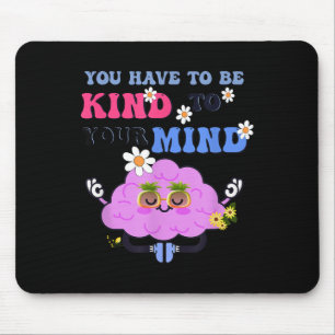 Yellow Womens Mental Health Awareness S Kids Girls Mouse Pad
