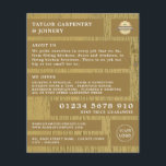 Yellow Wood, Carpentry, Carpenter Advertising Flyer<br><div class="desc">Yellow Wood,  Carpentry,  Carpenter Advertising Flyers By The Business Card Store.</div>