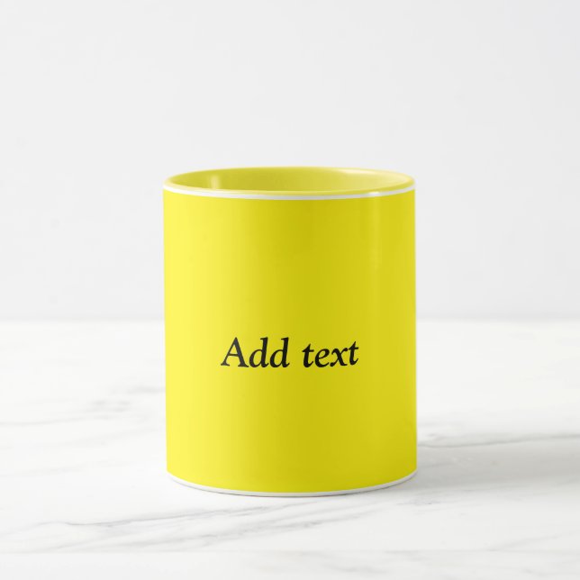 Yellow-yellow, sunshine template mug (Center)
