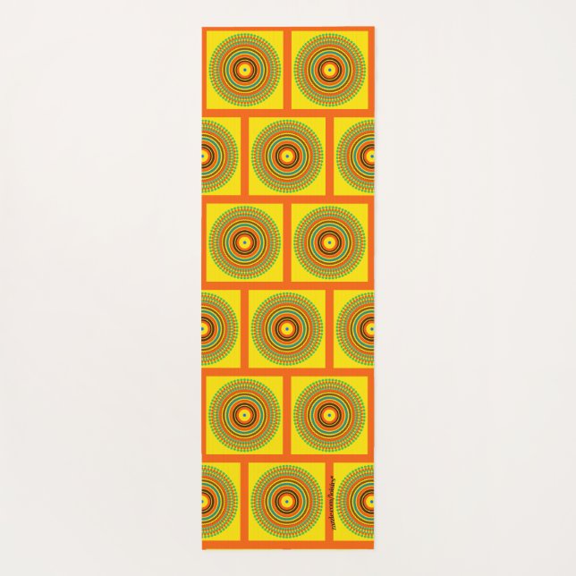 Yellow Yoga Mat (Back)