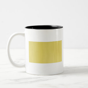 Yellow yoga mat Two-Tone coffee mug