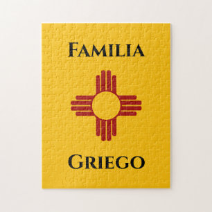 Yellow Zia Sun Puro Nuevo Mexico Jigsaw Puzzle