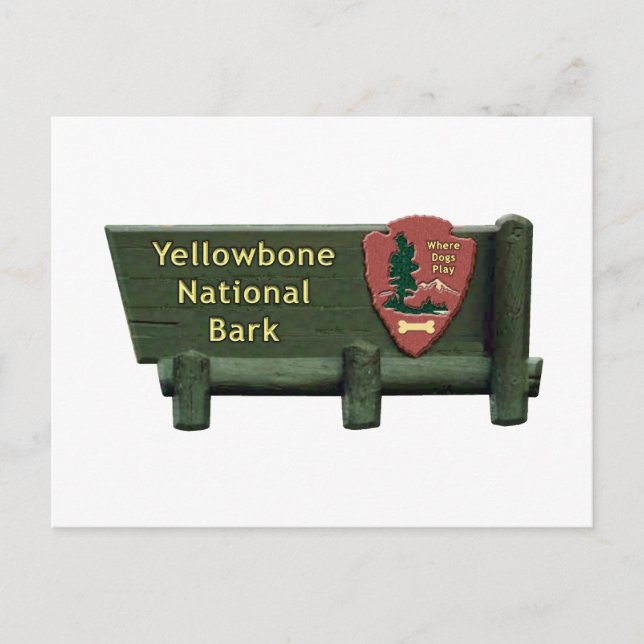 Yellowbone Dog Park Postcard (Front)