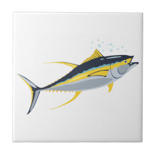 Yellowfin Tuna Ceramic Tile