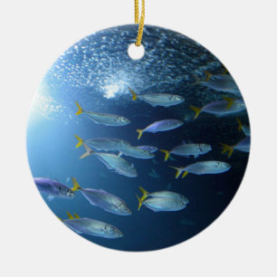 Yellowfin Tuna Ceramic Tree Decoration