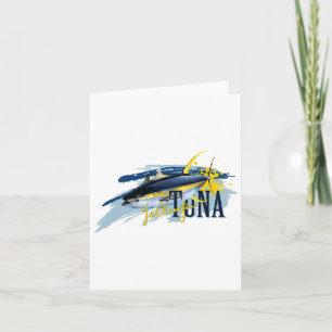 Yellowfin Tuna Deep Sea Fishing Sailor Fisherman N Card