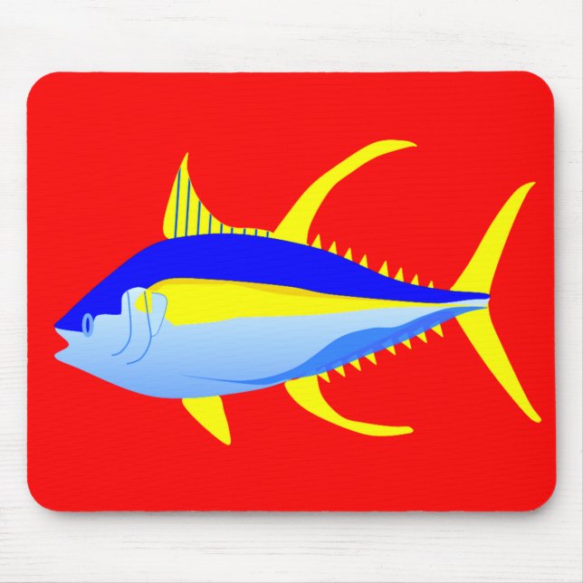 Yellowfin Tuna Mouse Pad (Front)