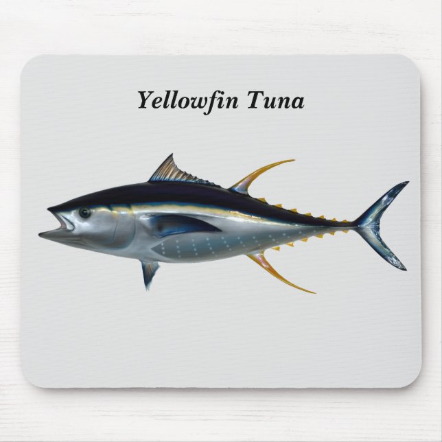 Yellowfin Tuna Mouse Pad (Front)