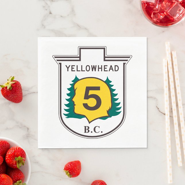 Yellowhead Road Sign Napkin (Creator Uploaded)