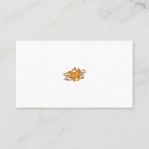 Yellowish Orange, Orangy Yellow  decorative Appointment Card