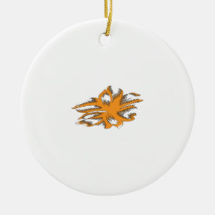 Yellowish Orange, Orangy Yellow decorative Ceramic Ornament