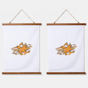 Yellowish Orange, Orangy Yellow decorative Hanging Tapestry