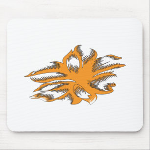 Yellowish Orange, Orangy Yellow decorative Mouse Pad