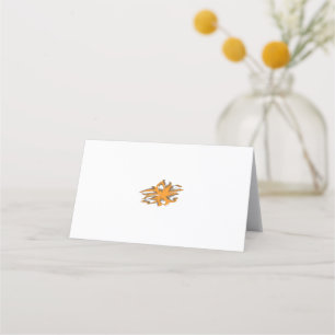 Yellowish Orange, Orangy Yellow  decorative Place Card