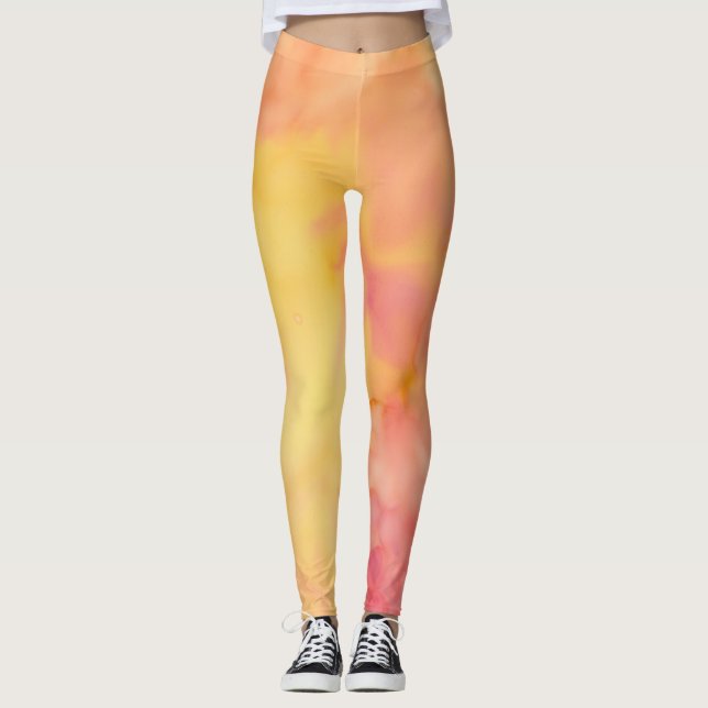 Yellows through Pinks Leggings (Front)
