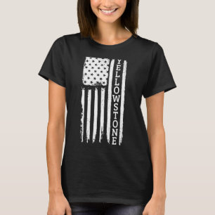 Yellowstone American Flag Patriotic USA Yellowston T-Shirt