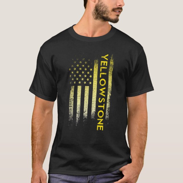 Yellowstone American Flag T-Shirt (Front)