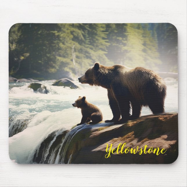 Yellowstone Bear Mouse Pad (Front)